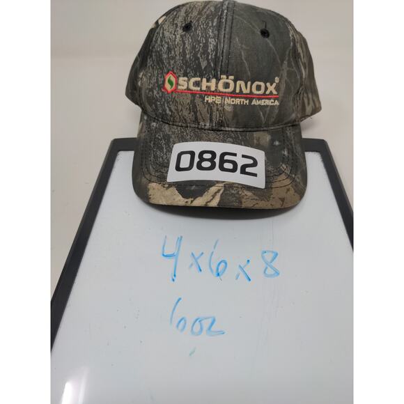 Schonox HPS North America Camo Strapback Hat OSFM Embroidered Logo OC Cap - Picture 10 of 10